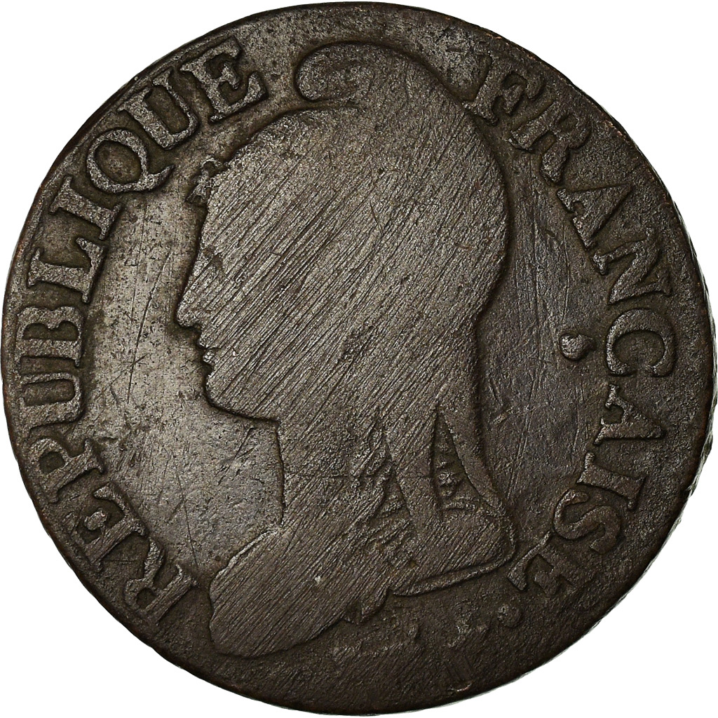 Coin, France, Dupré, 5 Centimes, AN 7, Paris, , Bronze, KM:640.1