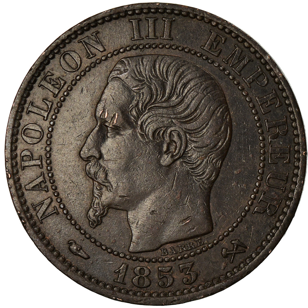 Coin, France, Napoleon III, 5 Centimes, 1853, Rouen, , KM 777.2