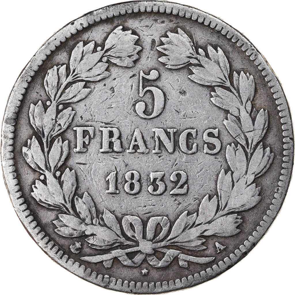 Coin, France, Louis-Philippe, 5 Francs, 1832, Paris, , Silver