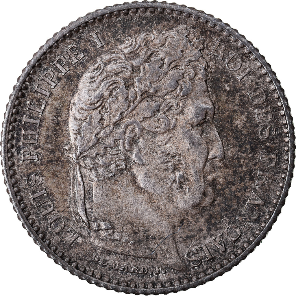 Coin, France, Louis-Philippe, 25 Centimes, 1845, Rouen, , Silver