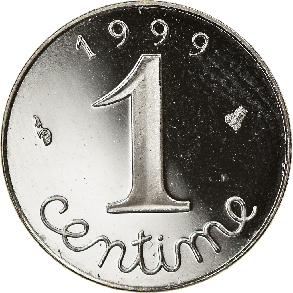 Coin, France, Épi, Centime, 1999, Paris, Proof, , Stainless Steel