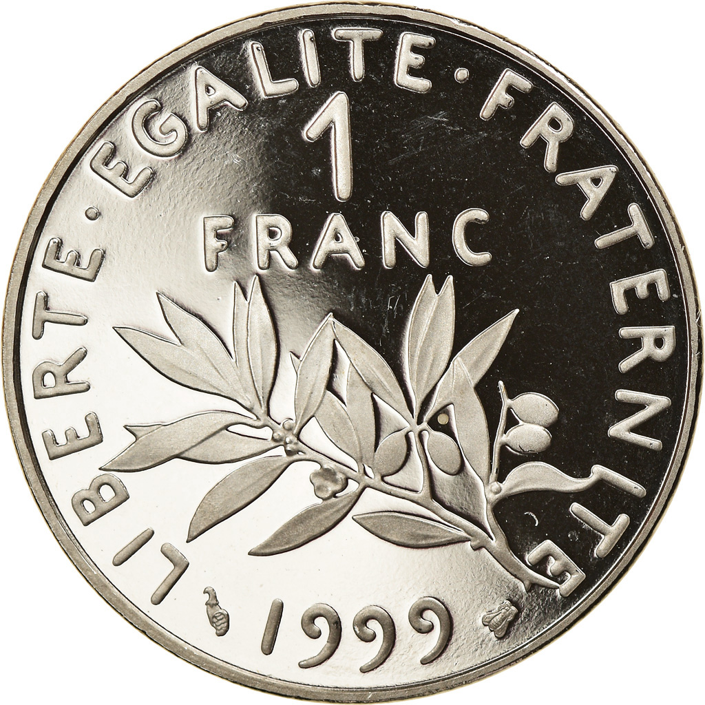 Coin, France, Semeuse, Franc, 1999, Paris, Proof, , Nickel, KM:925.1