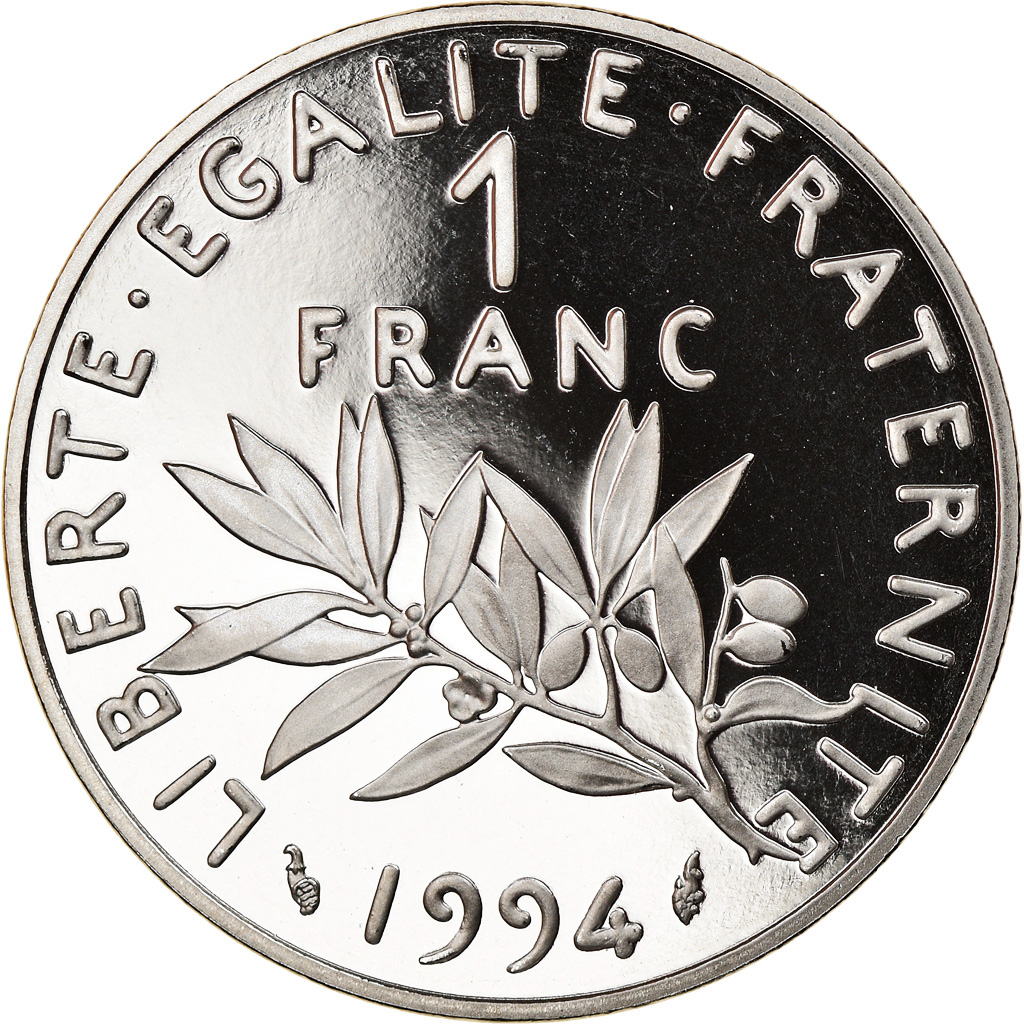 Coin, France, Semeuse, Franc, 1994, Paris, Proof, , Nickel