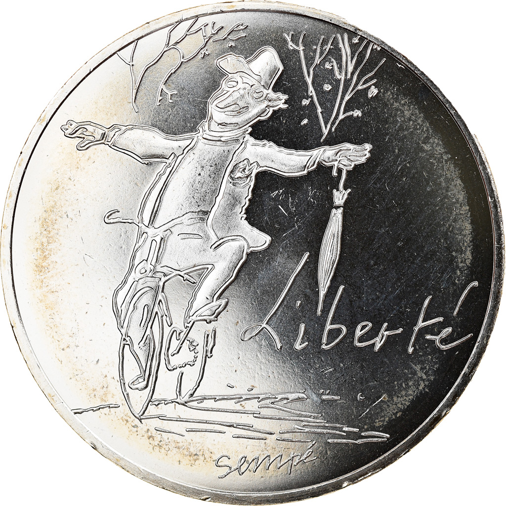 France, 10 Euro, Liberté Automne Sempé, 2014, , Silver, Gadoury:EU717