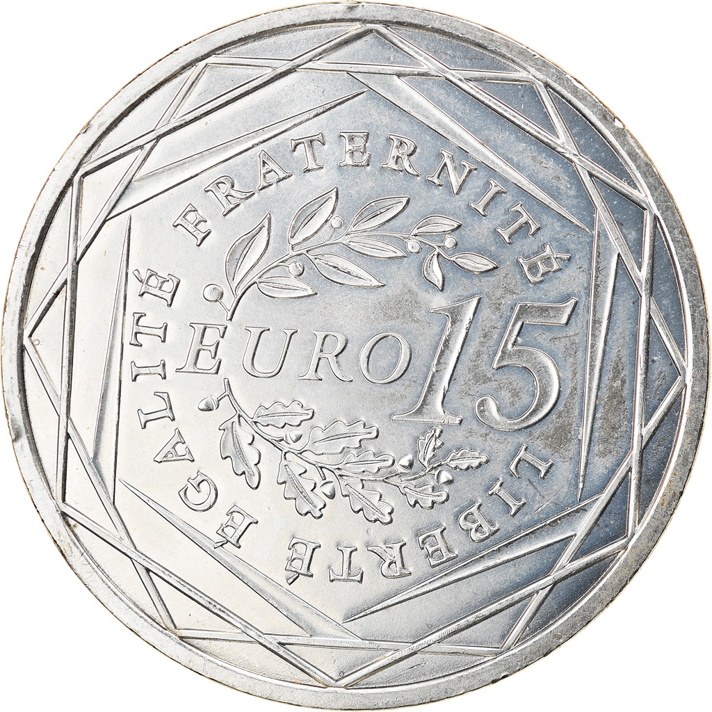 France, 15 Euro, Semeuse, 2008, , Silver, Gadoury:EU288, KM:1535