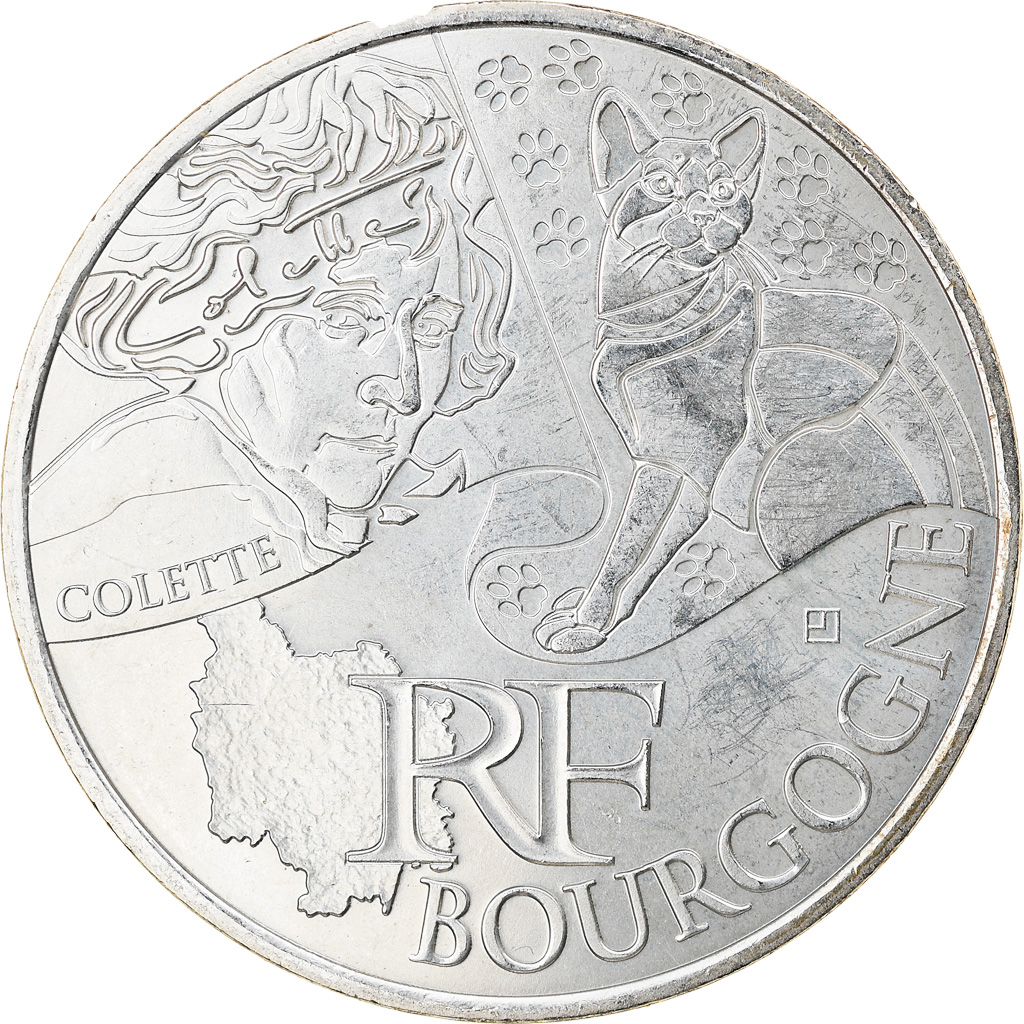 France, 10 Euro, Bourgogne, 2012, Paris, , Silver, Gadoury:EU514