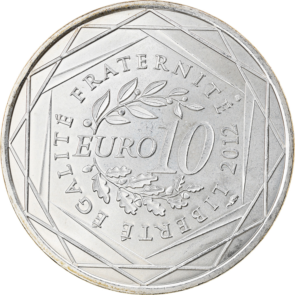 France, 10 Euro, Bourgogne, 2012, Paris, , Silver, Gadoury:EU514