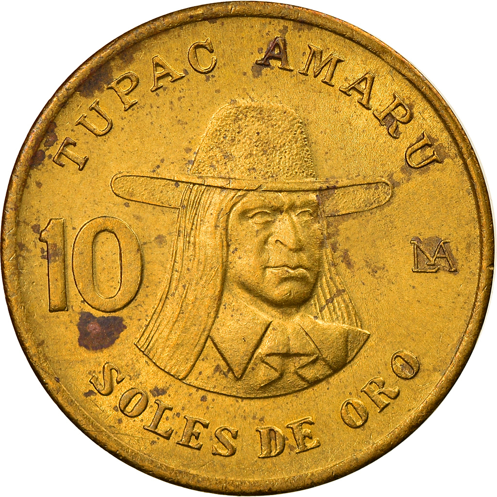 Coin, Peru, 10 Soles, 1981, , Brass, KM:272.2