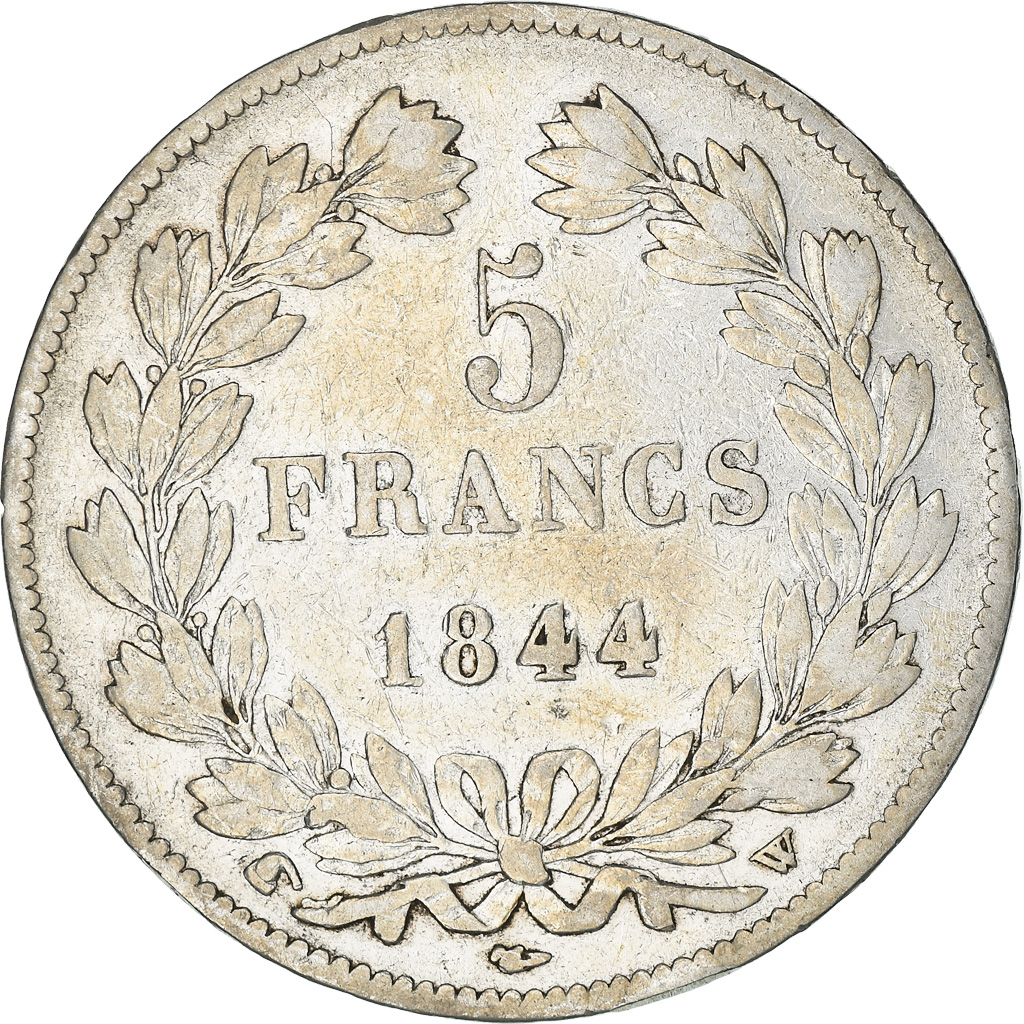 Coin, France, Louis-Philippe, 5 Francs, 1844, Lille, , Silver