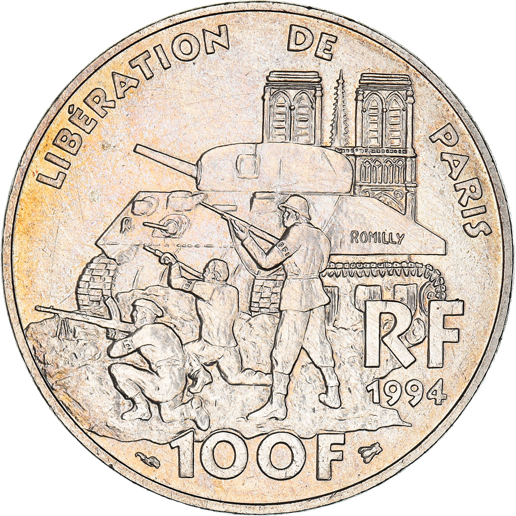 Coin, France, Libération de Paris, 100 Francs, 1991, , Silver