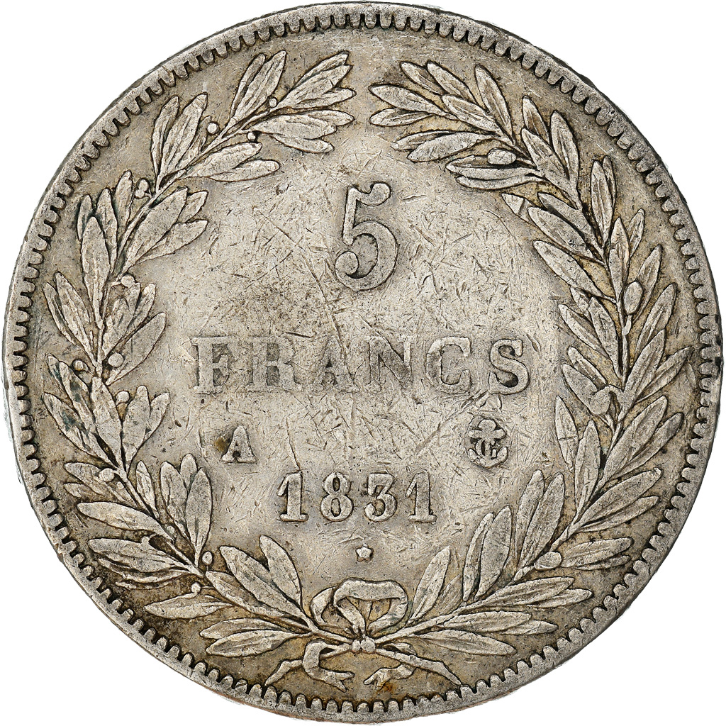 Coin, France, Louis-Philippe, 5 Francs, 1831, Paris, , Silver