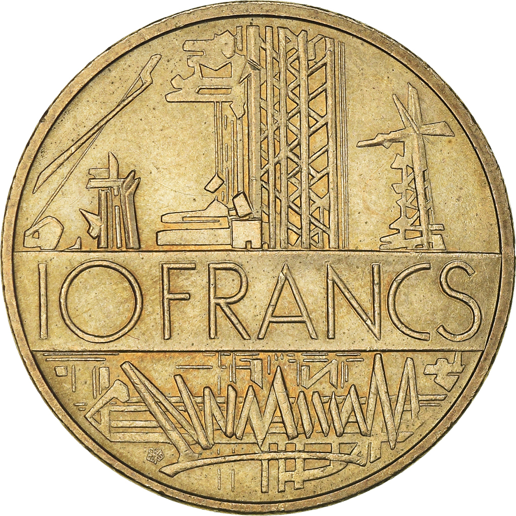 Coin, France, Mathieu, 10 Francs, 1984, Tranche B, , Nickel-brass