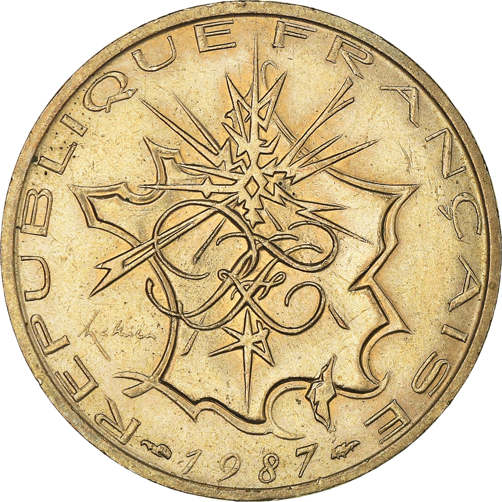 Coin, France, Mathieu, 10 Francs, 1987, Tranche A, , Nickel-brass