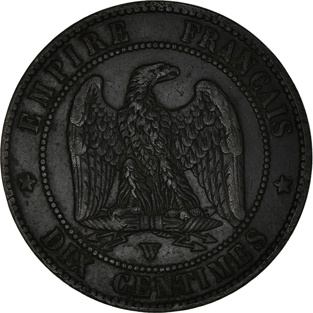Coin, France, Napoléon III, 10 Centimes, 1856, Lille, , Bronze