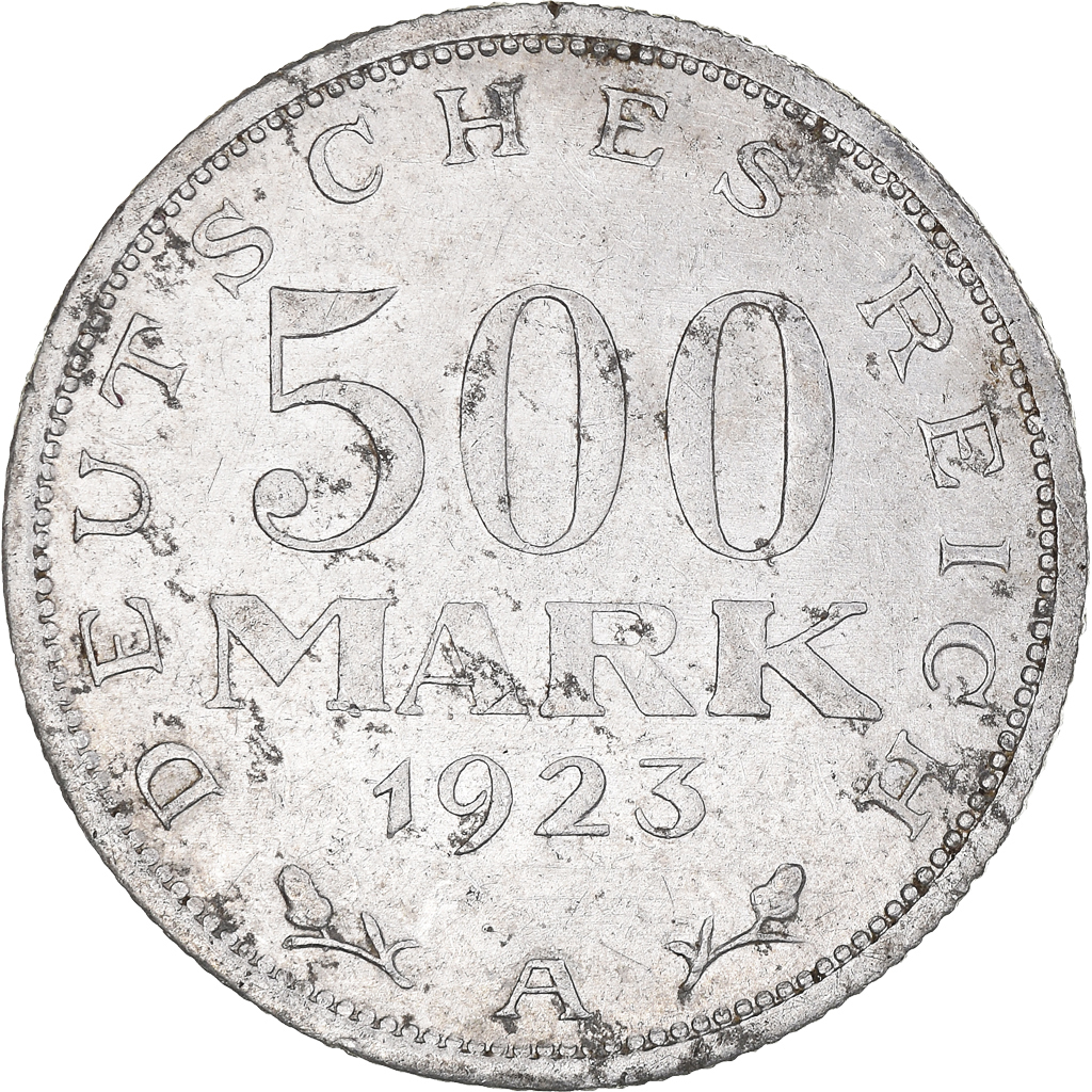 Coin, GERMANY, WEIMAR REPUBLIC, 500 Mark, 1923, Berlin, , Aluminum
