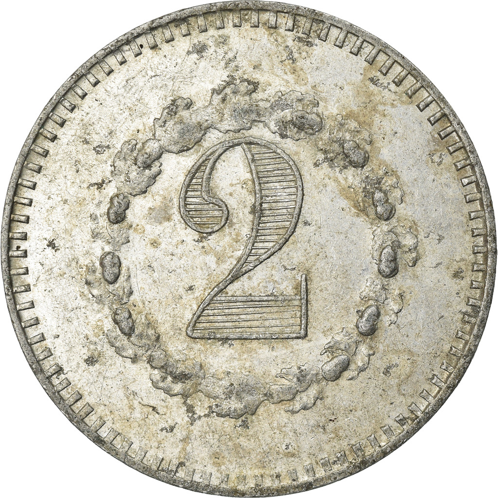 Monnaie, France, Avers-Revers identiques, Non identifiable, 2 Centimes, TTB