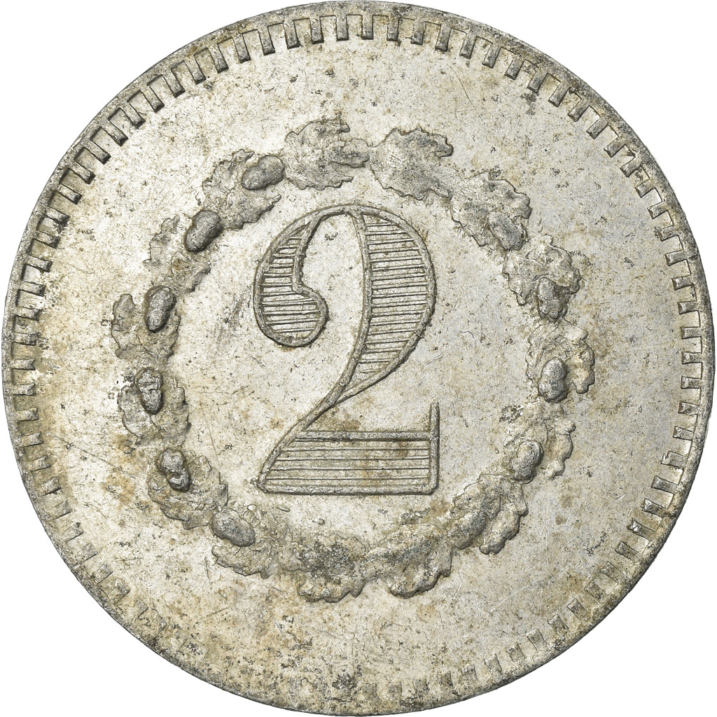 Monnaie, France, Avers-Revers identiques, Non identifiable, 2 Centimes, TTB