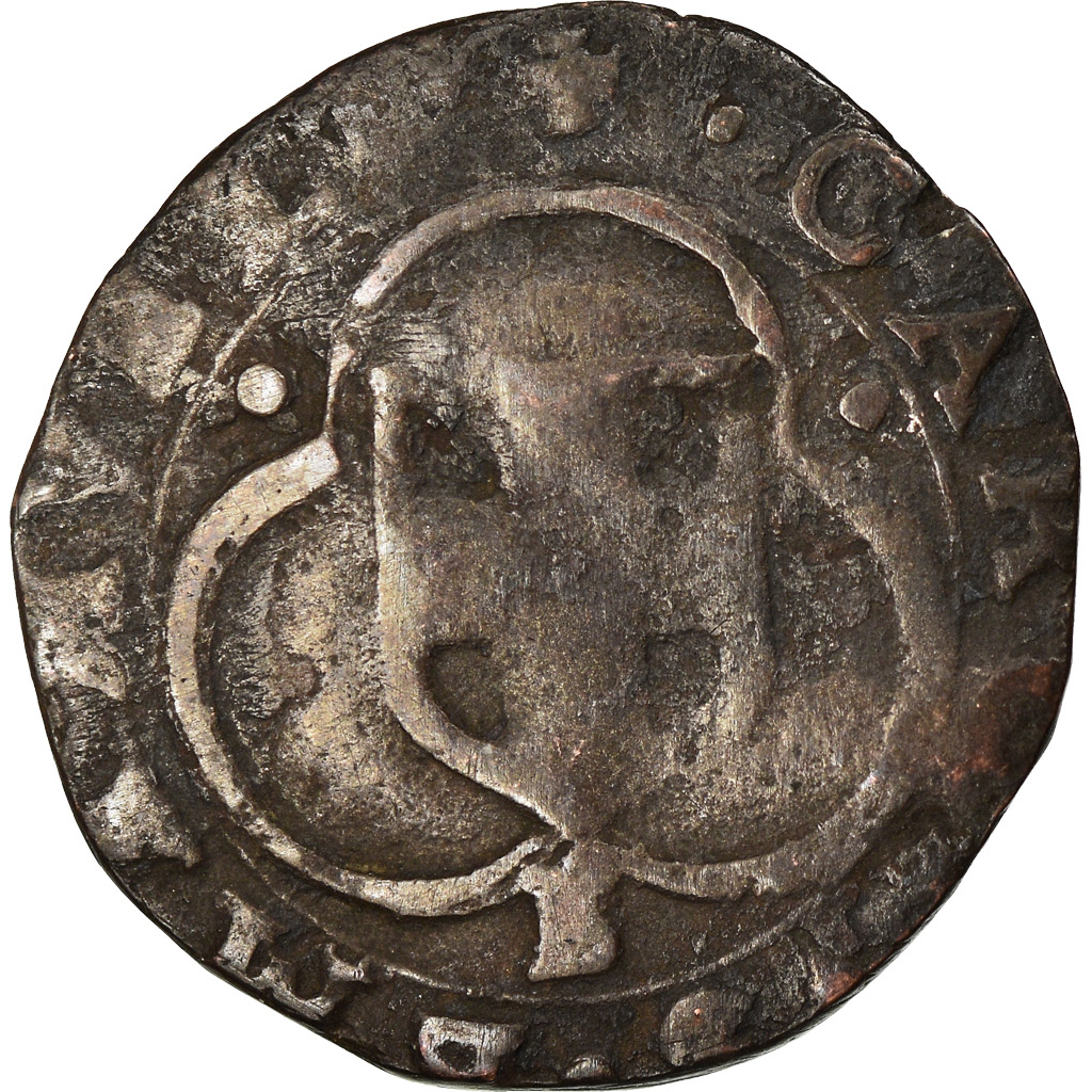 Coin, France, Charles Emmanuel I, Parpaiolle, 1582, Bourg-en-Bresse, 