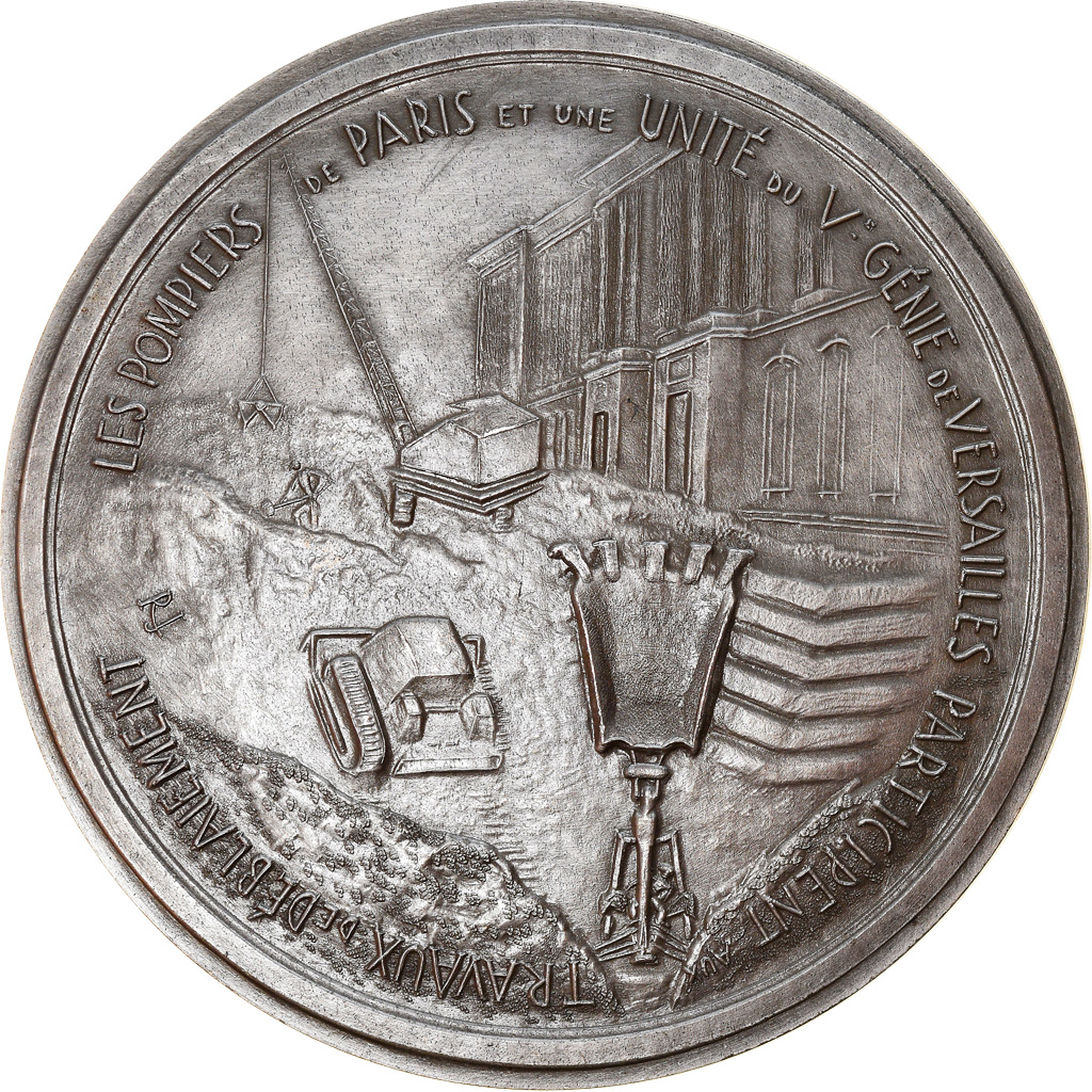 France, Medal, André Malraux fait dégager la Colonnade du Louvre, Arts &