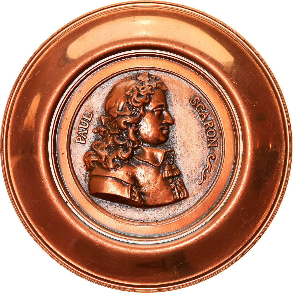 France, Medal, Littérature, Paul Scaron, History, 1973, Cure, , Copper