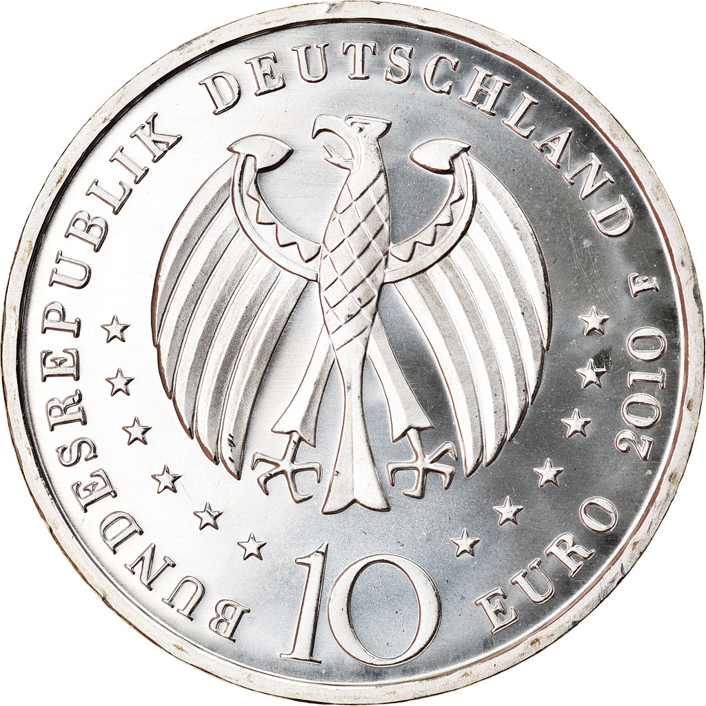 GERMANY - FEDERAL REPUBLIC, 10 Euro, Porcelain Manufacturing, 2010, Stuttgart