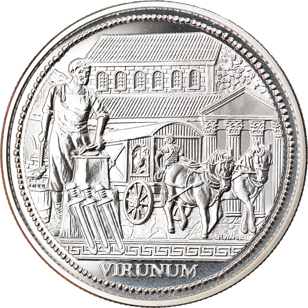 Österreich, 20 Euro, Virunum, 2010, Vienna, STGL, Silber, KM:3187