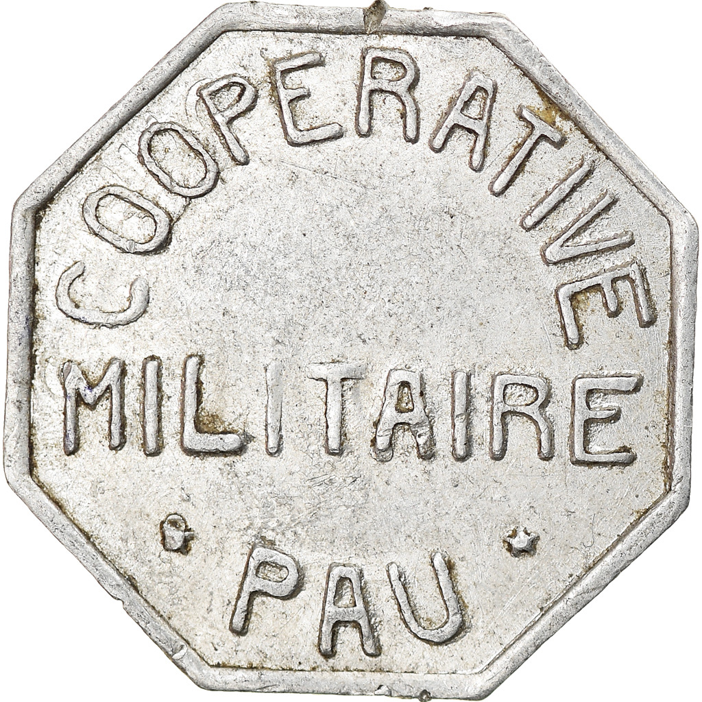 Coin, France, Coopérative Militaire, Pau, 10 Centimes, , Aluminium