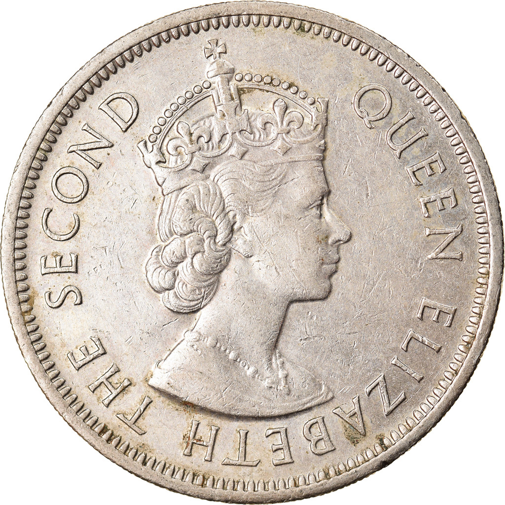 Moneda, Hong Kong, Elizabeth II, Dollar, 1974, MBC+, Cobre - níquel, KM:35
