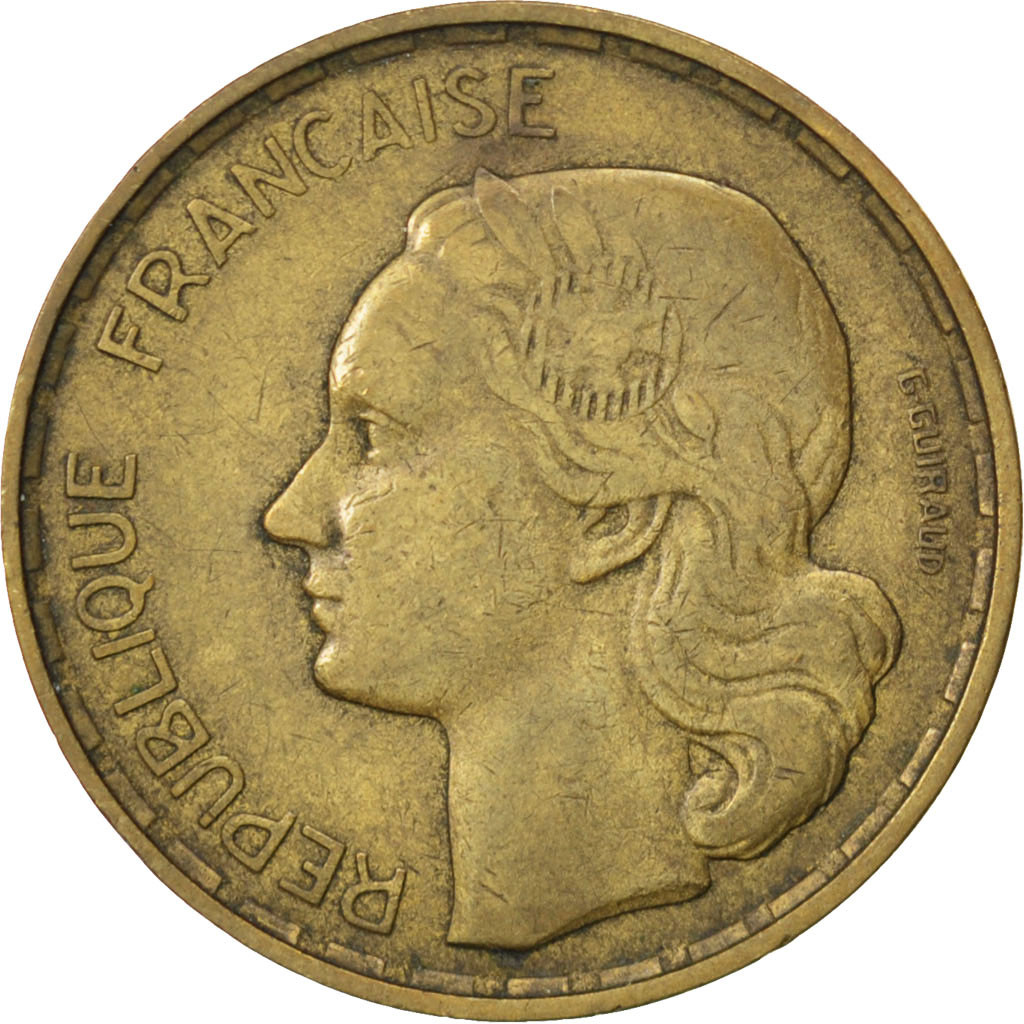Coin, France, Guiraud, 50 Francs, 1950, , Aluminum-Bronze, KM:918.1