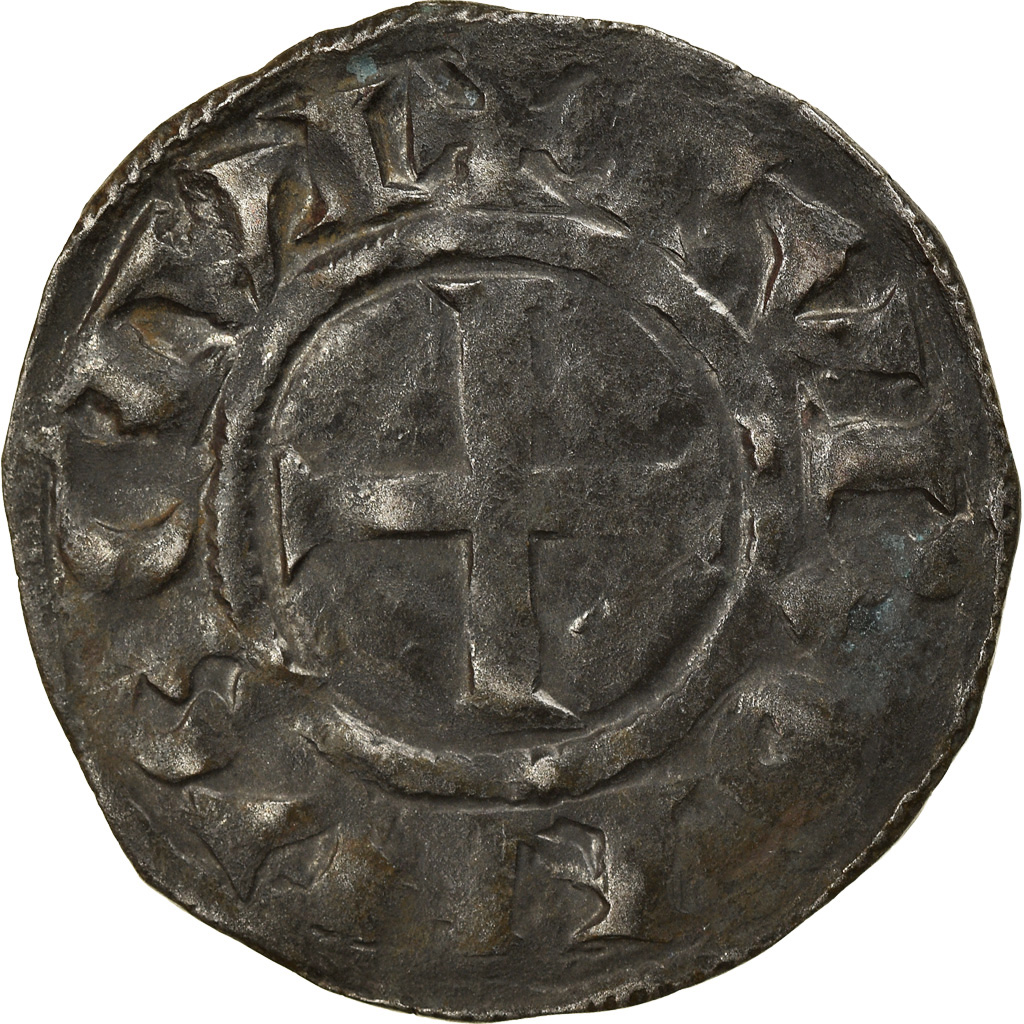 Coin, France, Touraine, Denarius, Saint-Martin de Tours, , Silver