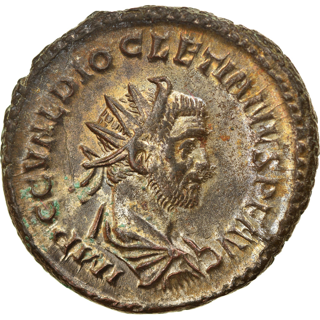 Coin, Diocletian, Antoninianus, AD 285, Lyon - Lugdunum, , Billon
