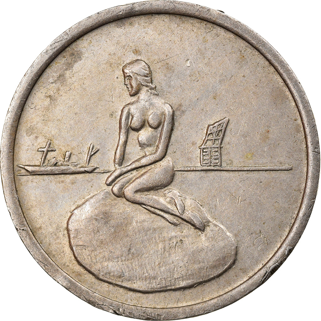 Denmark, Token, Københavns Sporveje Rabatpolet, , Maillechort