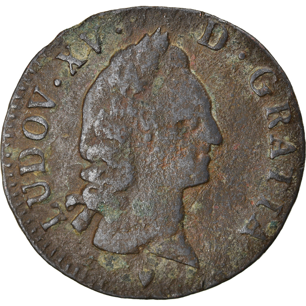 Coin, France, Louis XV, 1/2 Sol d'Aix, 1768, Aix-en-Provence, , Copper