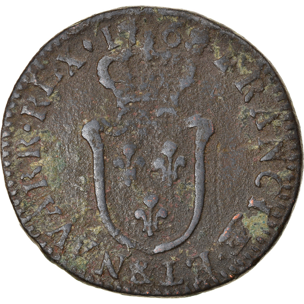 Coin, France, Louis XV, 1/2 Sol d'Aix, 1768, Aix-en-Provence, , Copper