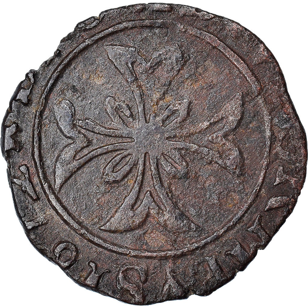 Coin, France, DOMBES, Anne-Marie-Louise d'Orléans, Liard, 1672, Trévoux