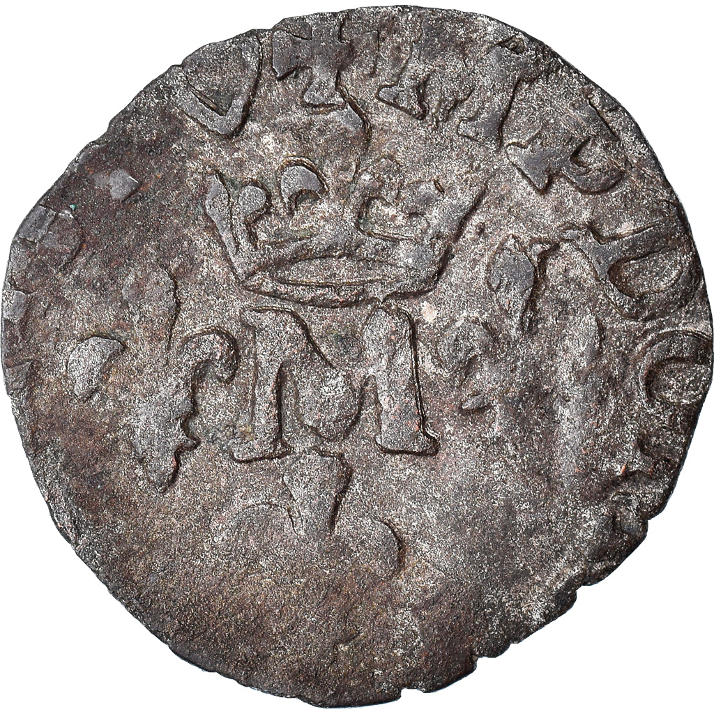 Coin, France, DOMBES, Marie de Montpensier, Liard, 1621, Trévoux, VF(20-25)