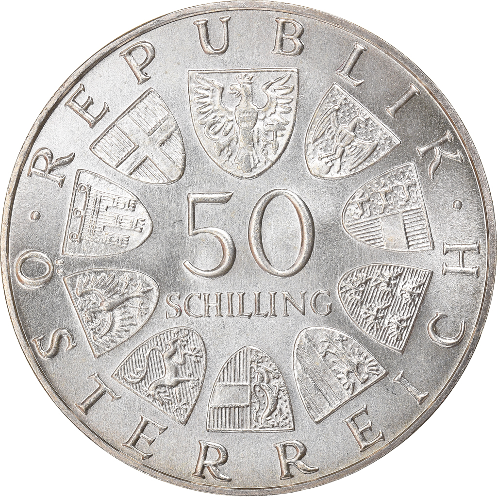 Coin, Austria, 50 Schilling, 1969, , Silver, KM:2906