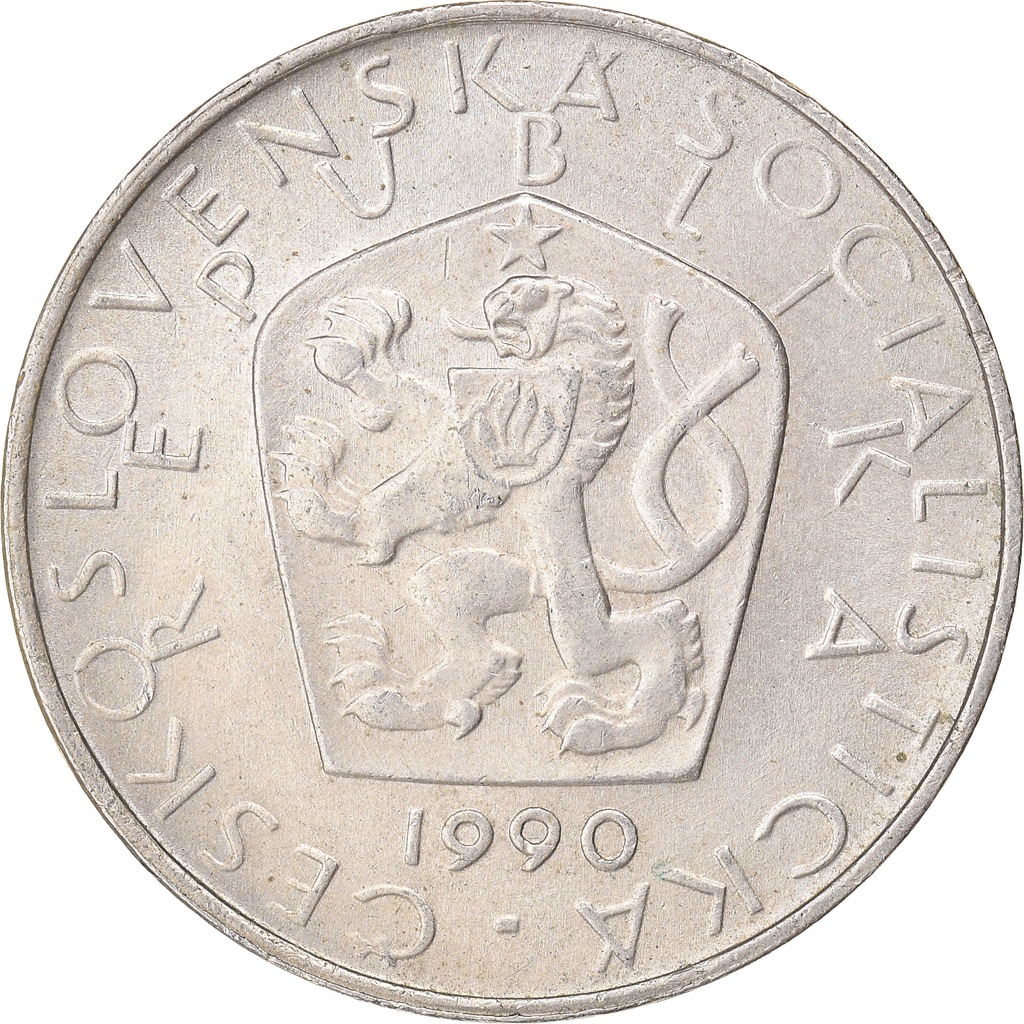 Coin, Czechoslovakia, 5 Korun, 1990, , Copper-nickel, KM:60