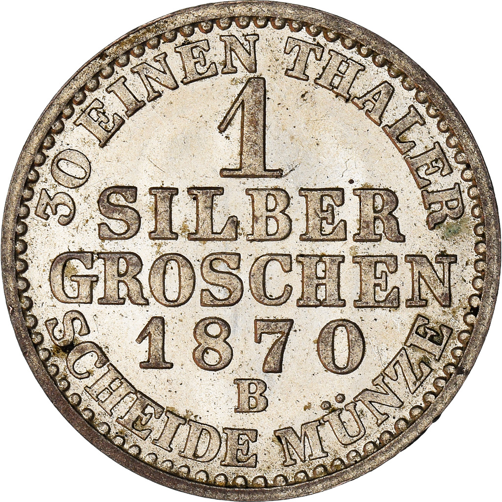 Coin, German States, PRUSSIA, Wilhelm I, Groschen, 1870, Hannover, 
