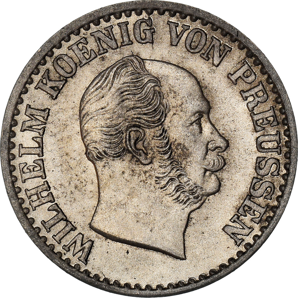 Coin, German States, PRUSSIA, Wilhelm I, Groschen, 1871, Frankfurt, 