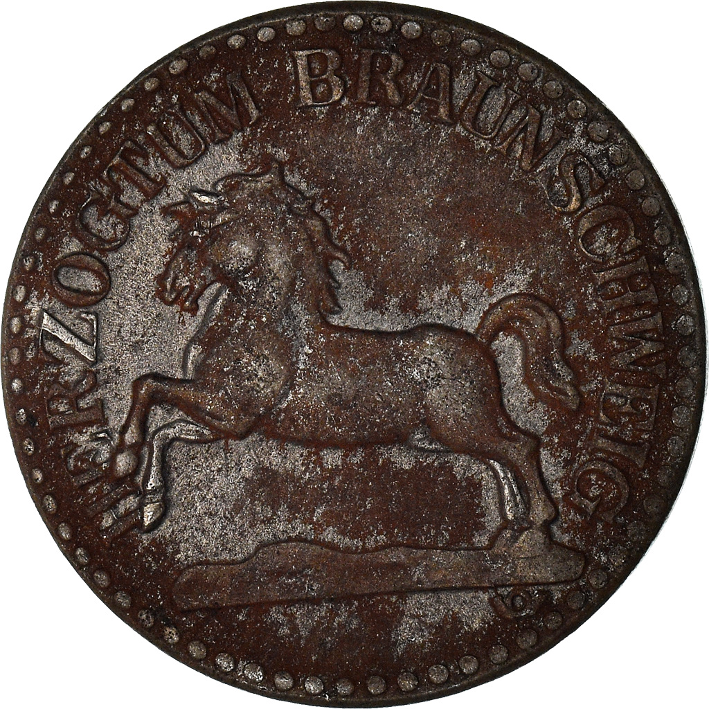 Monnaie, Allemagne, Hertzogtum Braunschweig, 5 Pfennig, 1918, TTB, Iron