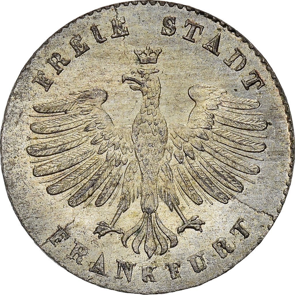 Coin, German States, FRANKFURT AM MAIN, Kreuzer, 1851, , Silver