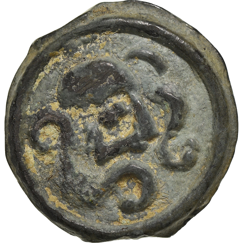 Coin, Suessiones, Potin au Sanglier, AU, Potin, Delestrée:531A