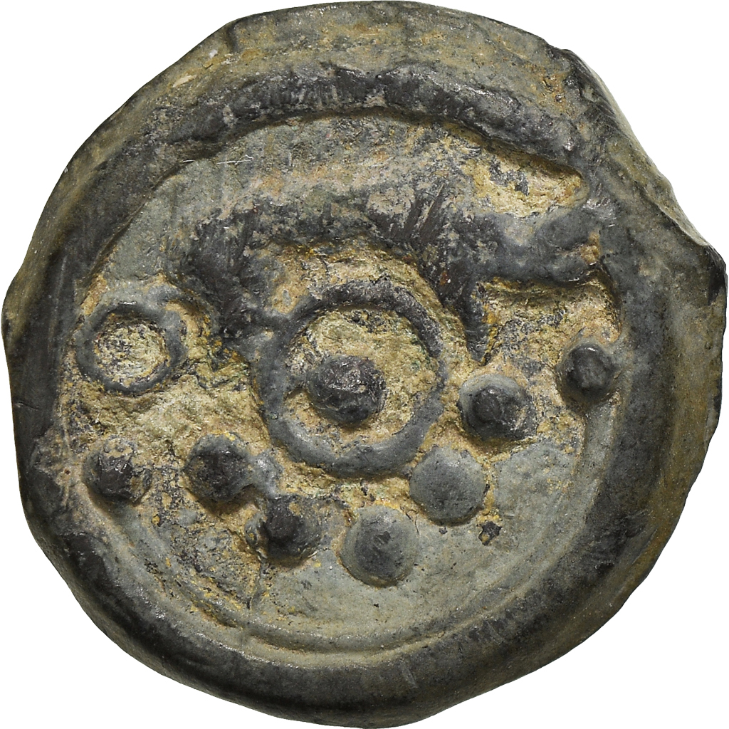 Coin, Suessiones, Potin au Sanglier, AU, Potin, Delestrée:531A
