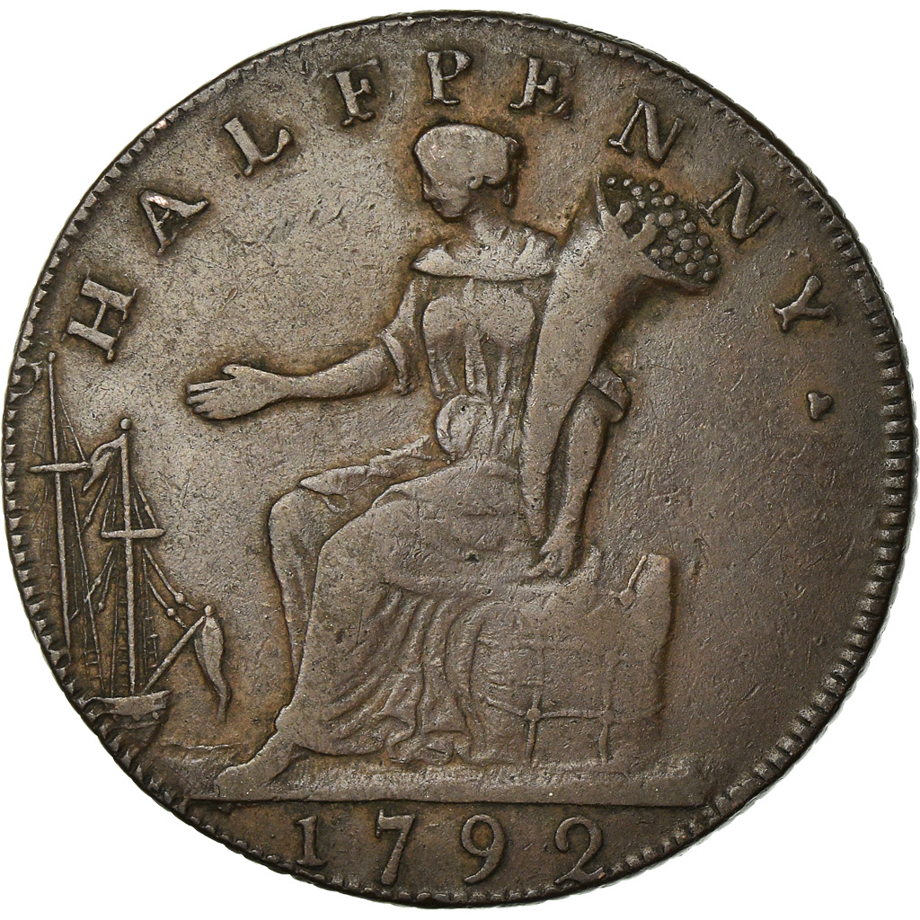 Coin, Great Britain, Middlesex, London & Middlesex, Halfpenny Token, 1792