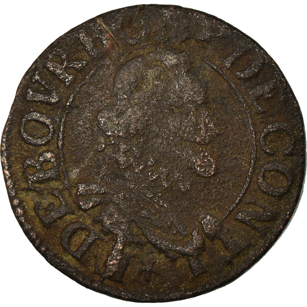 Coin, France, CHÂTEAU-REGNAULT, Double Tournois, , Copper, CGKL:674