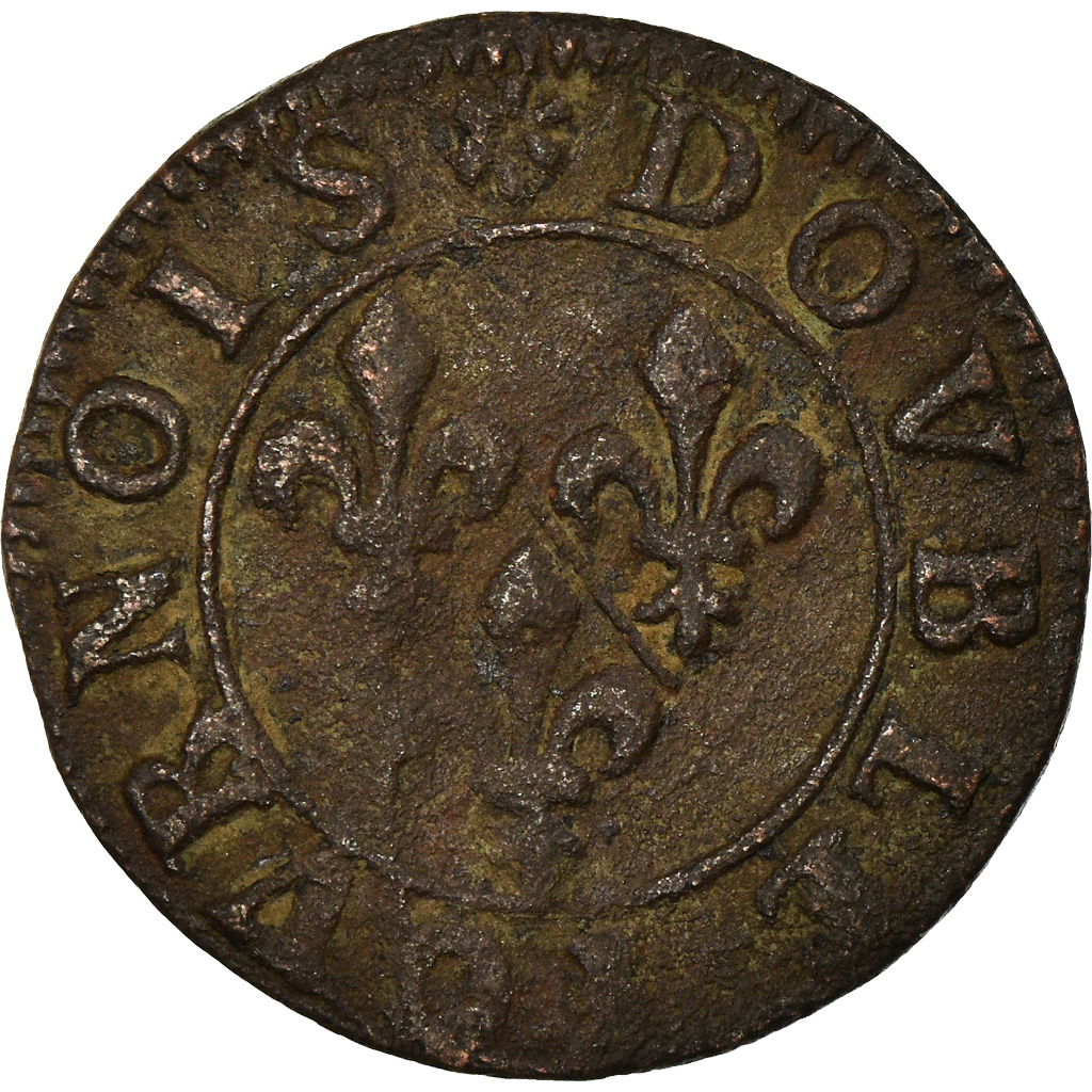 Coin, France, CHÂTEAU-REGNAULT, Double Tournois, , Copper, CGKL:674