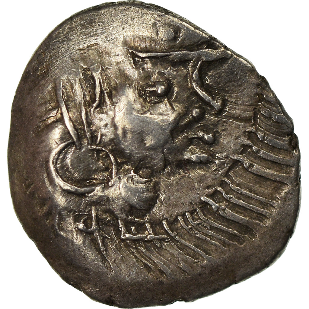 Coin, Śri Yashaaditya, Obol, 6TH CENTURY, Hunnic Tribes, VF, Silver