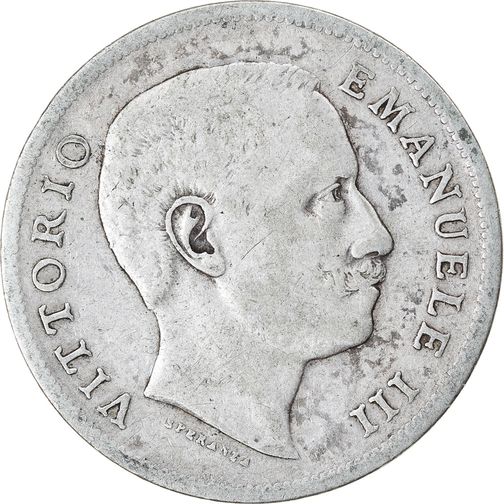Coin, Italy, Vittorio Emanuele III, Lira, 1907, Rome, , Silver, KM:32
