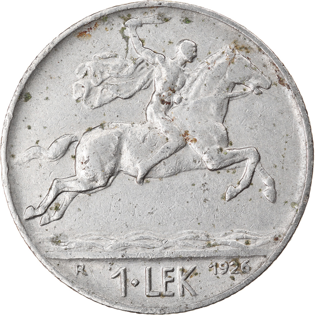 Coin, Albania, Lek, 1926, Rome, , Nickel, KM:5